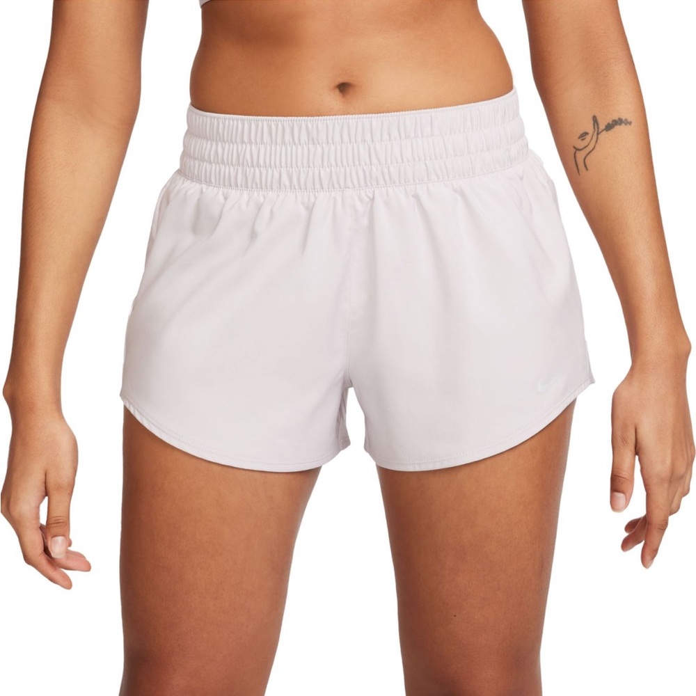 Nike Women's One Dri-FIT Mid-Rise 3" Brief-Lined Shorts